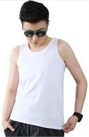 (Size: small - white) sports Chest Binder Cotton