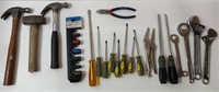 Various Tools Incl Wrenches, Screwdrivers,