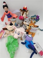 Ten Disney Collectors Bean Bag Plush, MIX
