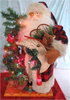 HOLIDAY COLLECTIONS 24" SANTA W/ LIGHTS