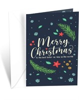 (new)50pcs Prime Greetings Christmas Card for