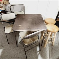 Vintage Samsonite Folding Table w/ Chairs