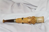 A Well Carved Meerschaum Pipe Holder