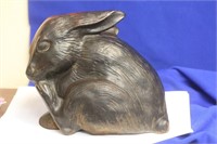 A Heaqvy Vintage Cast Iron Rabbit
