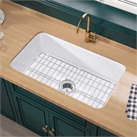 Miuara White Kitchen Sink Drop In 32 Inch x 19 Inc
