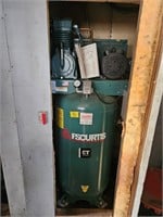 CHALLENGE AIR COMPRESSOR. APPROX 50 GALLONS.