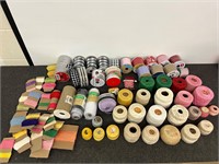 Crochet & Ribbon Lot - Some VTG, Multiple Brands