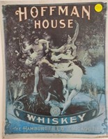 Hoffman House Whiskey Tin Sign