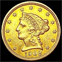 1902 $2.50 Gold Quarter Eagle CLOSELY