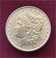 High Grade 1888-P US Morgan Silver Dollar Coin