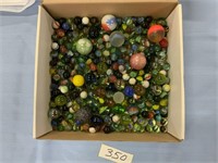 Box of marbles in a bag
