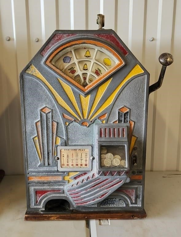 1932 Jennings Little Duke Bell 5 Cent Slot Machine