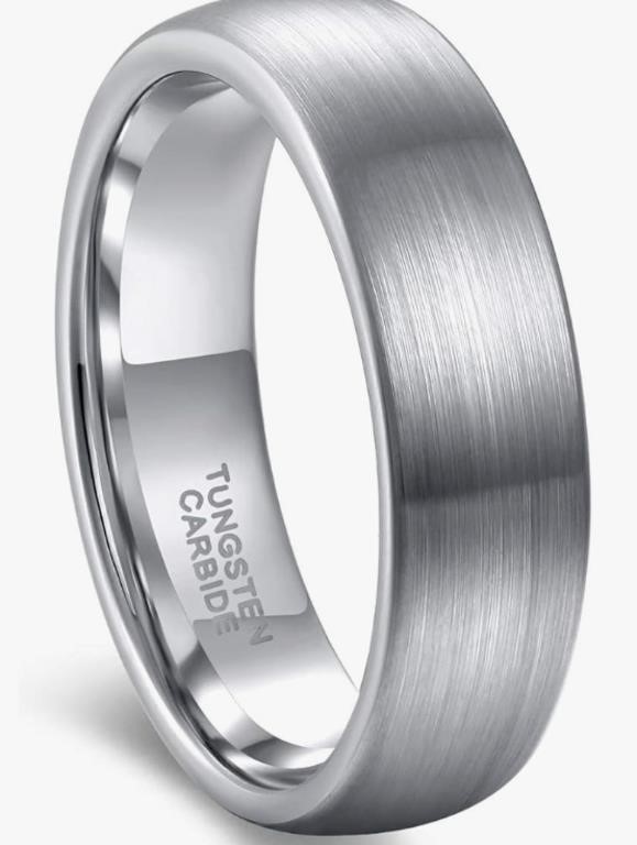 (NoBox/New)Greenpod 6mm Tungsten Wedding Rings