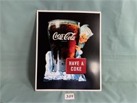 "Have a Coke" single sided tin sign 1998