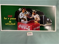 Coke tin sign