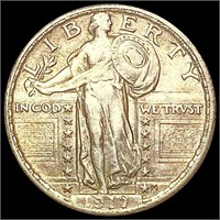 1917 T2 Standing Liberty Quarter CHOICE AU