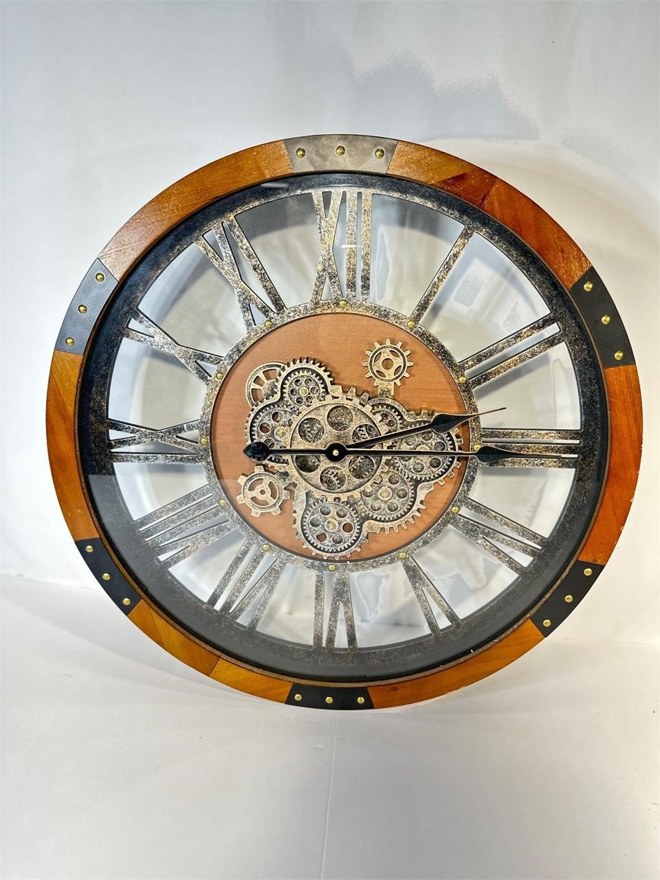 large Steampunk Gears Wall Clock