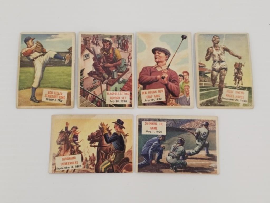 6 - 1950'S TOPPS SCOOP NEWSPAPER CARDS
