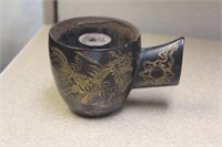 Antique/Vintage Lacquer Dragon Smoke Pipe