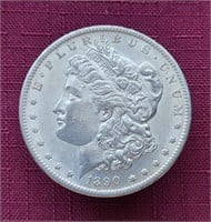 1890-S US Morgan Silver Dollar Coin