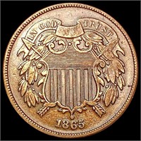 1865 Two Cent Piece CLOSELY UNCIRCULATED