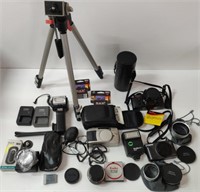 Assorted Cameras & Accessories