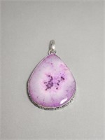 Sterling Silver Pendant- Agate