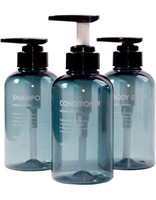 Yeeco Shampoo Pump Bottle,10oz/300ml Clear Blue 3