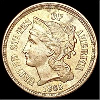 1865 Nickel Three Cent UNCIRCULATED
