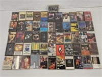 56 ASSORTED CASSETTE TAPES - MOSTLY ROCK