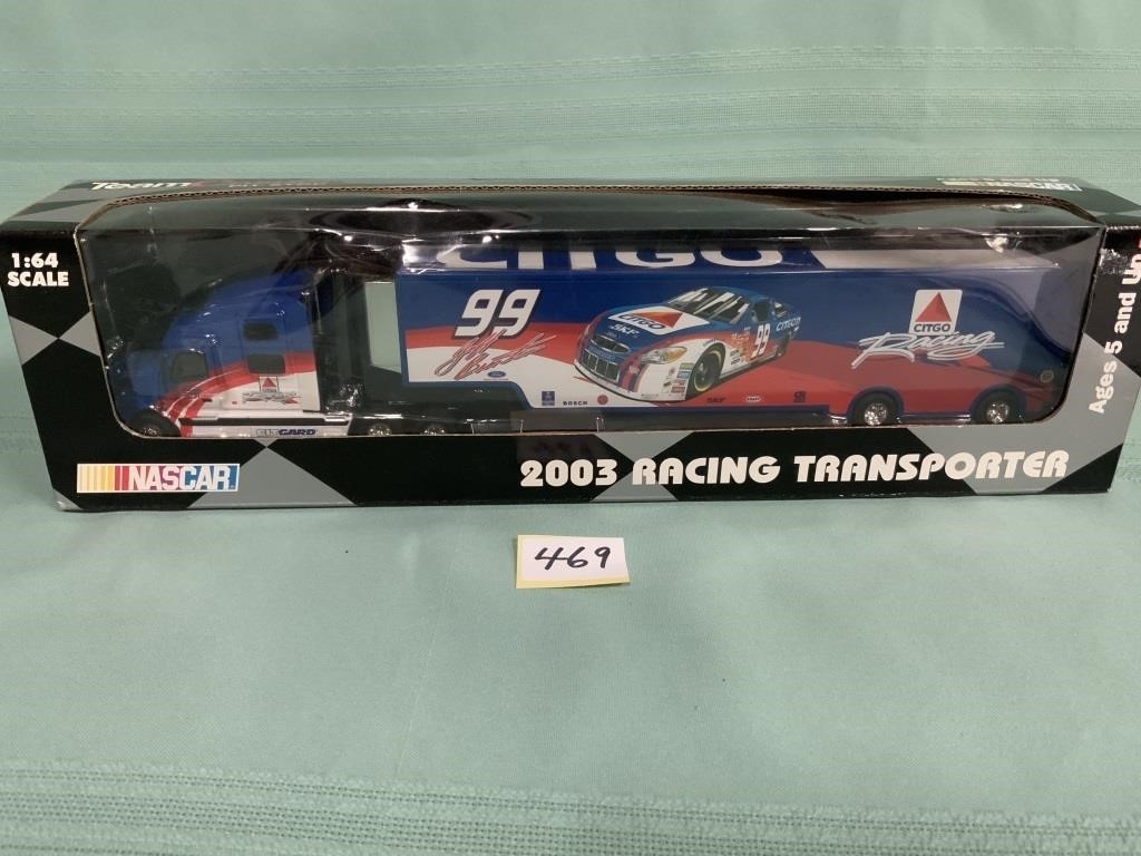 2003 Racing Transport Nascar 1/64 scale 16" long