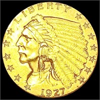 1927 $2.50 Gold Quarter Eagle CLOSELY