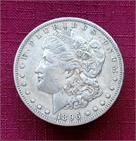 1896-O US Morgan Silver Dollar Coin