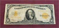 RARE Series 1922 US $10 Gold Seal Gold Certificate