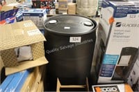 large plastic barrel
