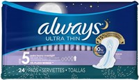 Ultra Thin Pads Size 5 - 72 Count Pack