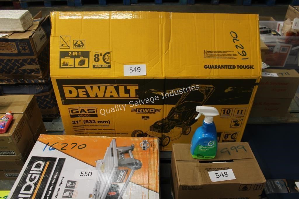 dewalt gas 21” single leveler self propelled