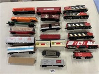 5 Locomotives, 13 cars & box of misc.