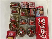 15 Coca Cola tins & lunch pails