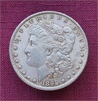 1898-P US Morgan Silver Dollar Coin