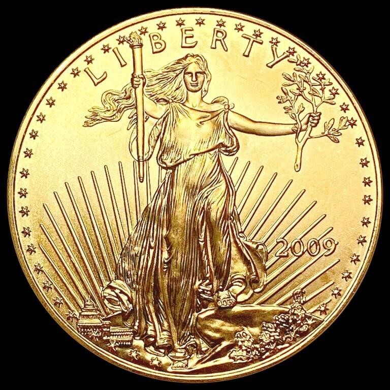 2009 US 1oz Gold $50 Eagle SUPERB GEM BU