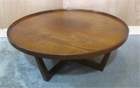 ROUND WOOD COFFEE TABLE APPROX. 16" T 42" W