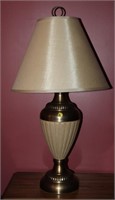 Vintage Brass and Ceramic 32" Lamp