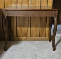 Vtg Wooden Piano Bench / Side Table