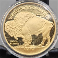 Copy 2010 US Buffalo Indian Head Gold Clad Coin