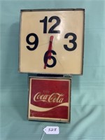 Coke plastic coke clock (cracked) parts only