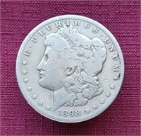 1898-S US Morgan Silver Dollar Coin