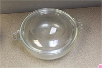 Iridescent Clear Casserole Bowl