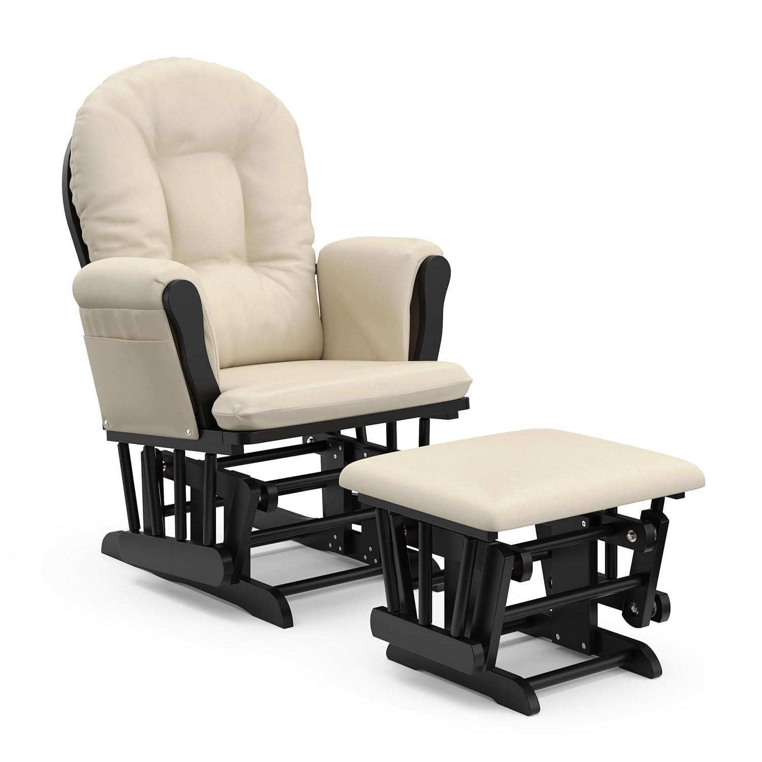 Storkcraft Premium Hoop Glider and Ottoman