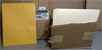 Box Of File Folders & Box Of Envelopes